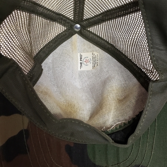 The Pro Adjustable Adult Camo Hat Ball Cap USA - Picture 4 of 8